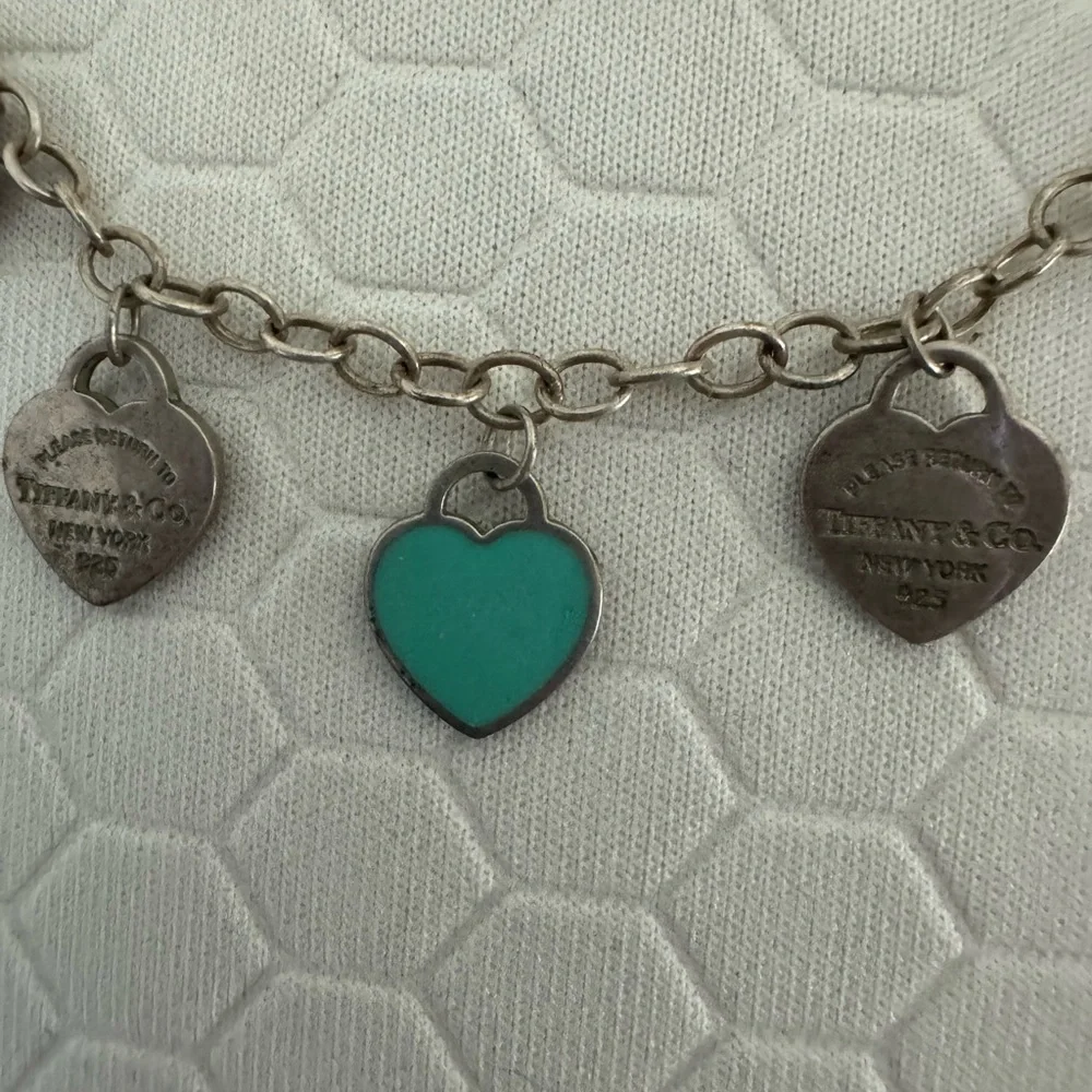 Tiffany’s Multi Heart Silver Necklace